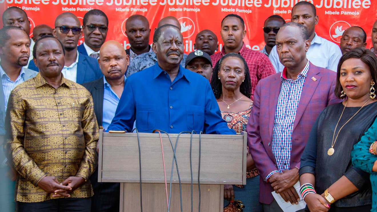 The administration will clean up the system by removing the misdeeds and corruption associated with the Jubilee Party.